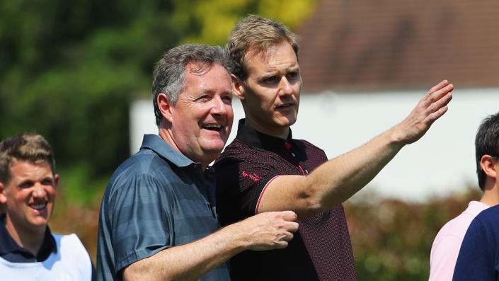 Dan Walker and Piers Morgan golfing together