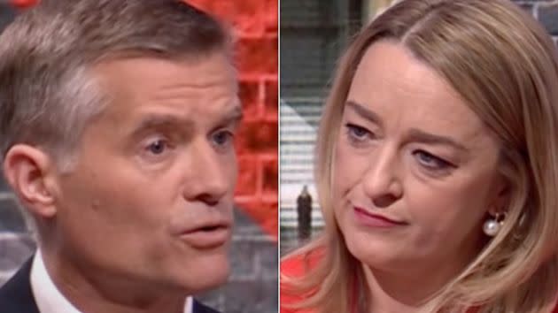 Laura Kuenssberg pressed Mark Harper over 