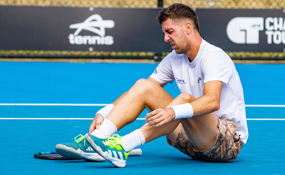 Thanasi Kokkinakis, pictured here at the NSW Open. 