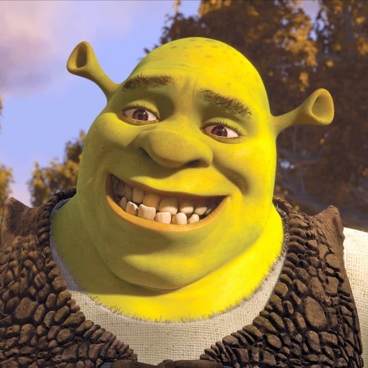 Shrek smiling