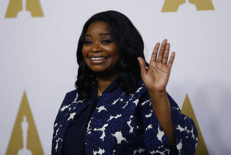 Actress Octavia Spencer arrives at the 89th Oscars Nominee Luncheon in Beverly Hills, California, U.S., February 6, 2017. REUTERS/Mario Anzuoni/Files