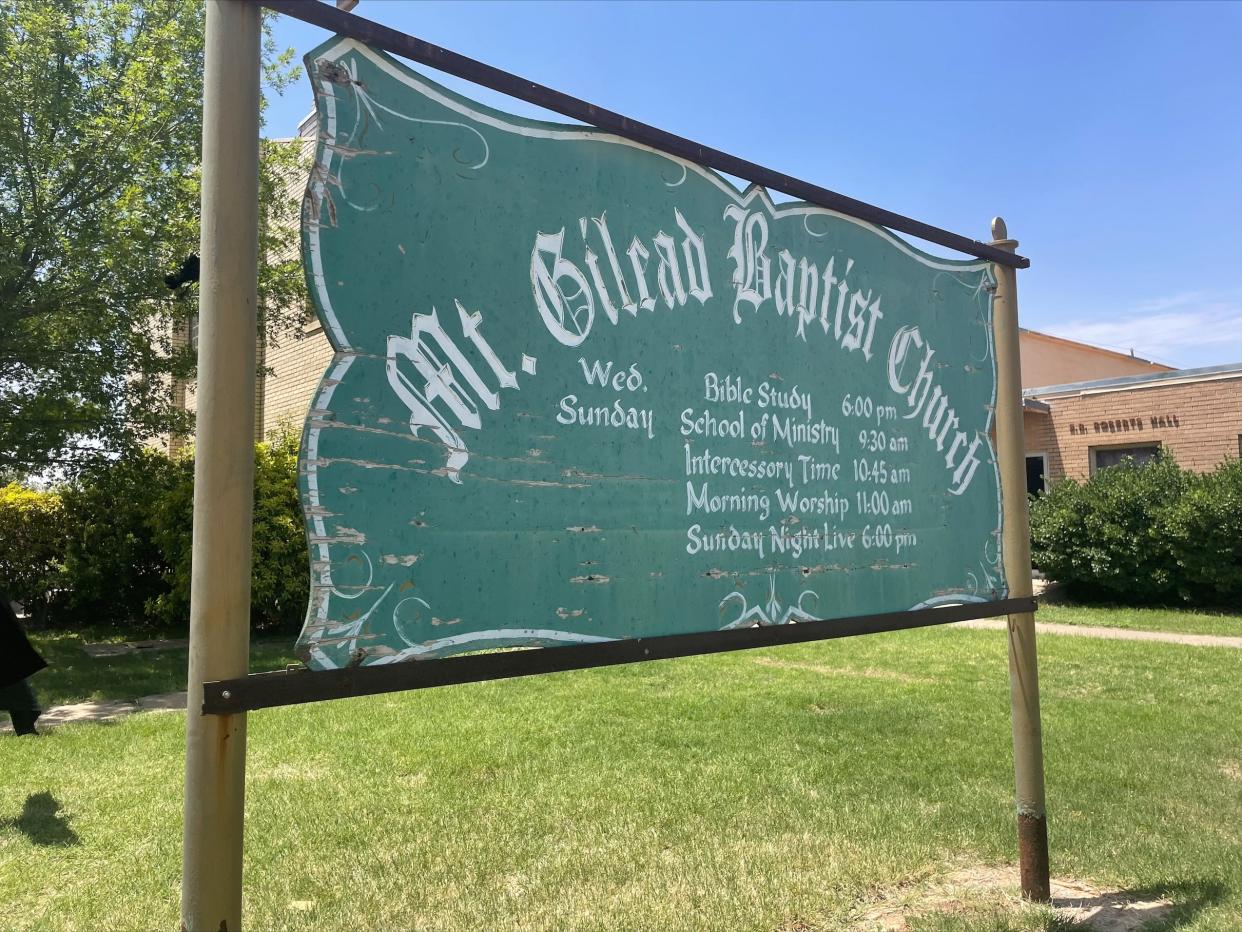 Mt. Gilead Baptist Church sign