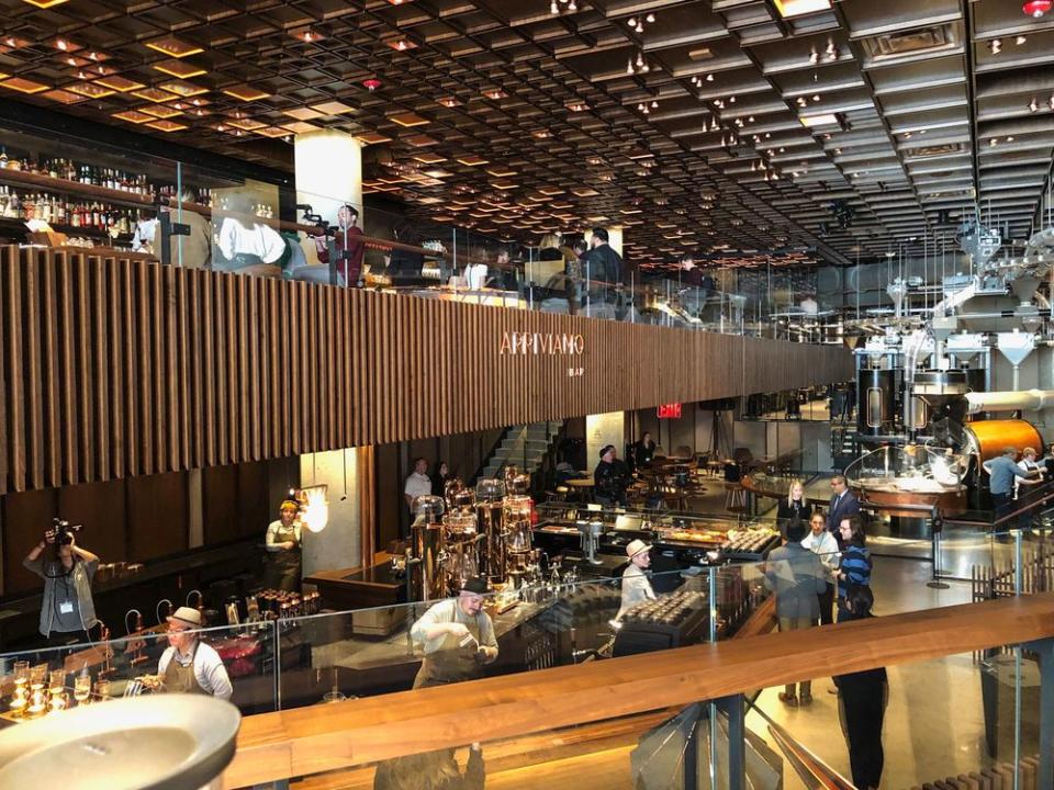 The company’s latest large-scale coffee experience is also the first with its own cocktail program.