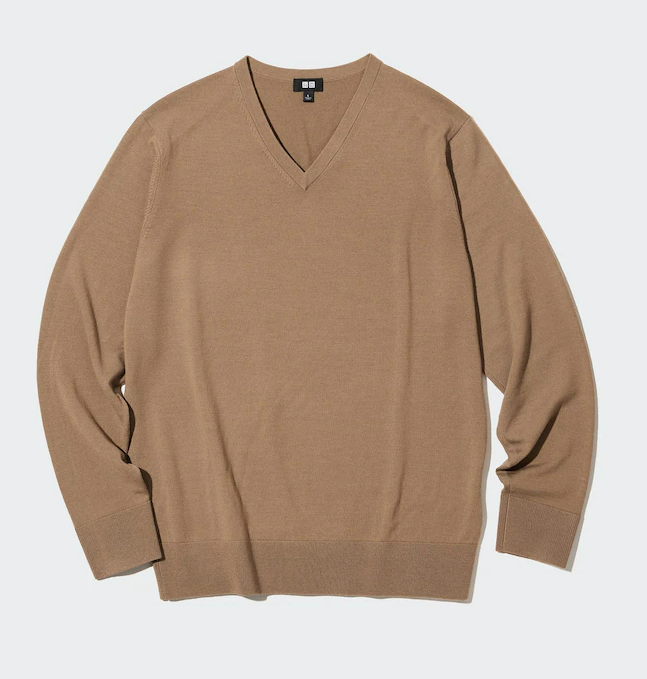 uniqlo wool sweater v neck