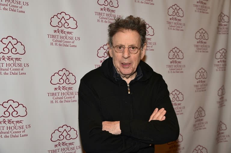 Composer Philip Glass, seen here at a New York gala last March to mark his 80th birthday, will be playing some of his own music this month at the Kennedy Center in Washington