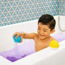 <p><strong>Munchkin</strong></p><p>amazon.com</p><p><strong>$8.95</strong></p><p>The whale and puffer fish are fun bath toys on their own —they strain water when you pick them up — but stick a Munchkin Color Buddies bath bomb inside and things really get exciting! The <strong>bath bombs turn the water brilliant colors</strong>. The set comes with two buddies toys and 20 bath bombs with different colors. <em>Ages 2+</em></p>