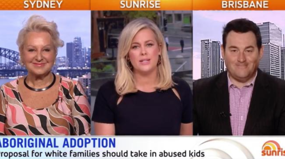 Samantha Armytage and Prue MacSween on a controversial Sunrise segment.