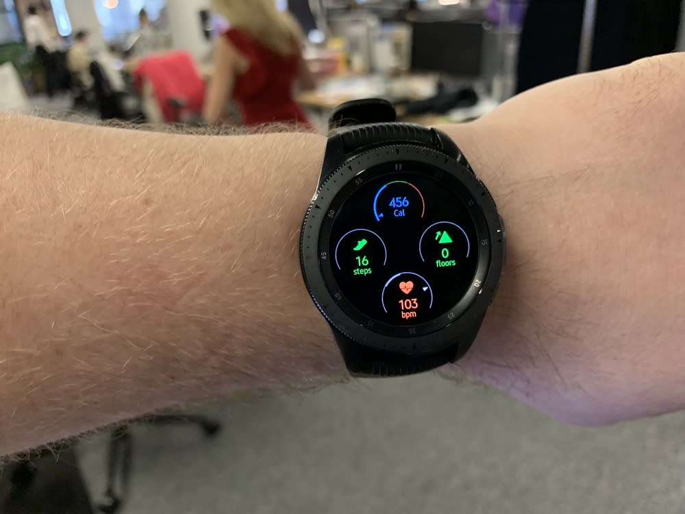The Galaxy Watch’s activity tracking feature.