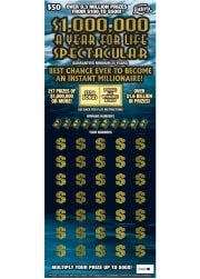 $1 million a year for life  Florida Lottery scratch-off game.