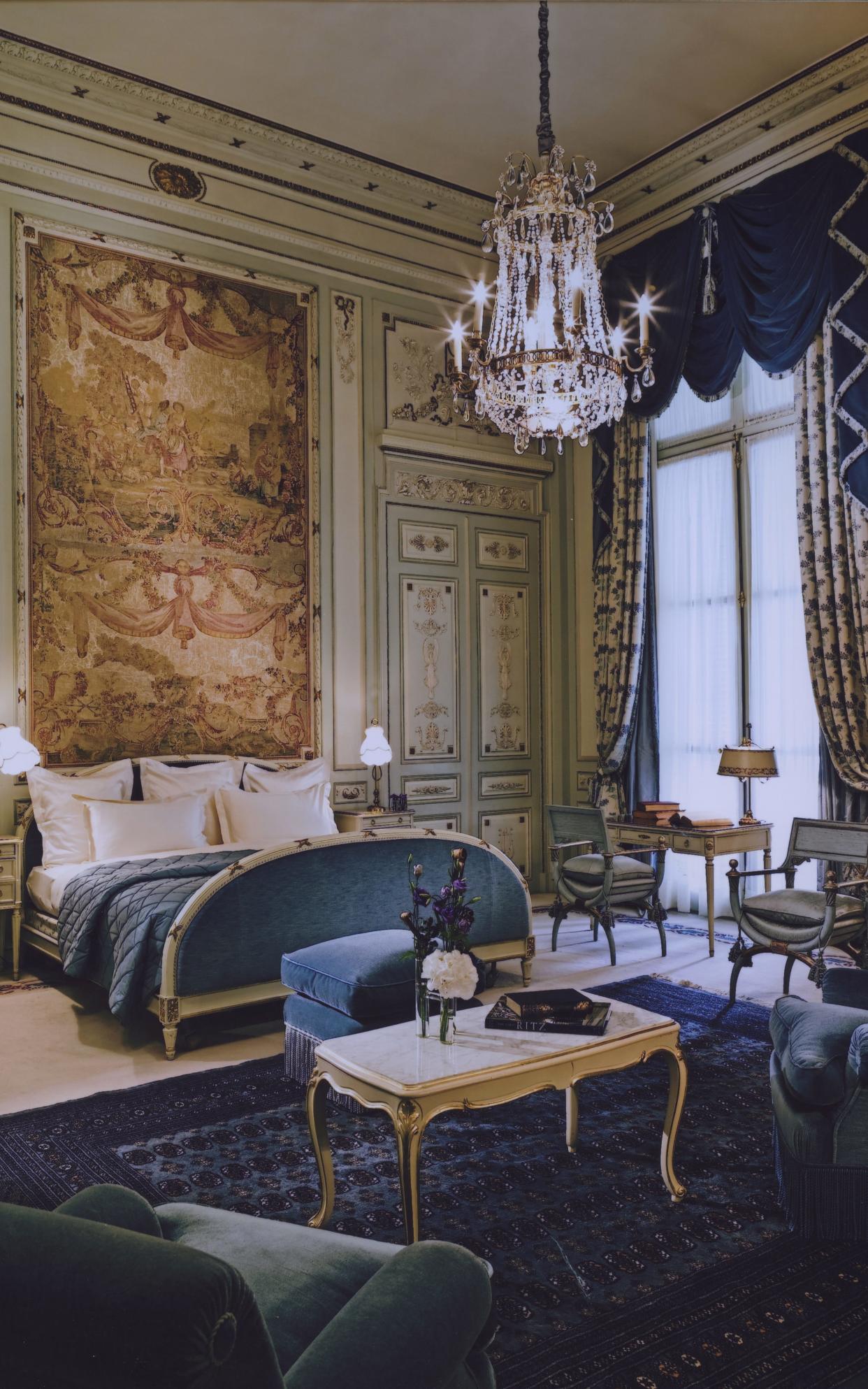 The Windsor Suite at The Ritz Paris in 1980. Furniture from this era of the hotel's history will be available for sale at the forthcoming auction