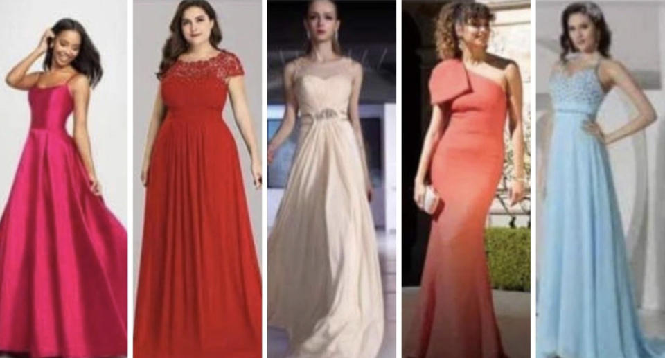 Five dresses