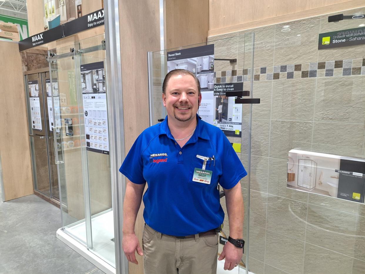 Skot Danielson is the manager of Menards in Gaylord, which will open Tuesday. He has been with the company for 27 years and moved to the area from Minnesota.