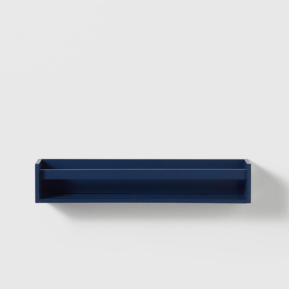 10) Marie Kondo Indigo Blue Kid's Wall Mall-Mounted Bookshelf