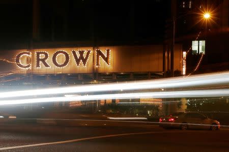 Traffic passes by the Crown Casino complex in Melbourne, Australia, March 19, 2016. REUTERS/Jason Reed/File photo