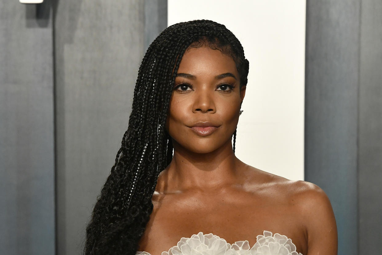 Gabrielle Union  attends the 2020 Vanity Fair Oscar Party hosted by Radhika Jones at Wallis Annenberg Center for the Performing Arts on February 09, 2020 in Beverly Hills, California. (Photo by Frazer Harrison/Getty Images)