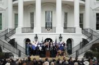 U.S. President Trump hosts signing ceremony for USMCA trade deal at the White House in Washington