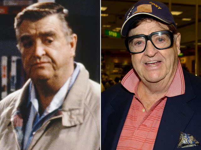 <p>Michael Yarish/NBCU Photo Bank ; Malcolm Ali/WireImage</p> Left: Barney Martin as Morty Seinfeld in 'Seinfeld.' Right: Barney Martin at the Classic TV Poker Invitational in 2003.