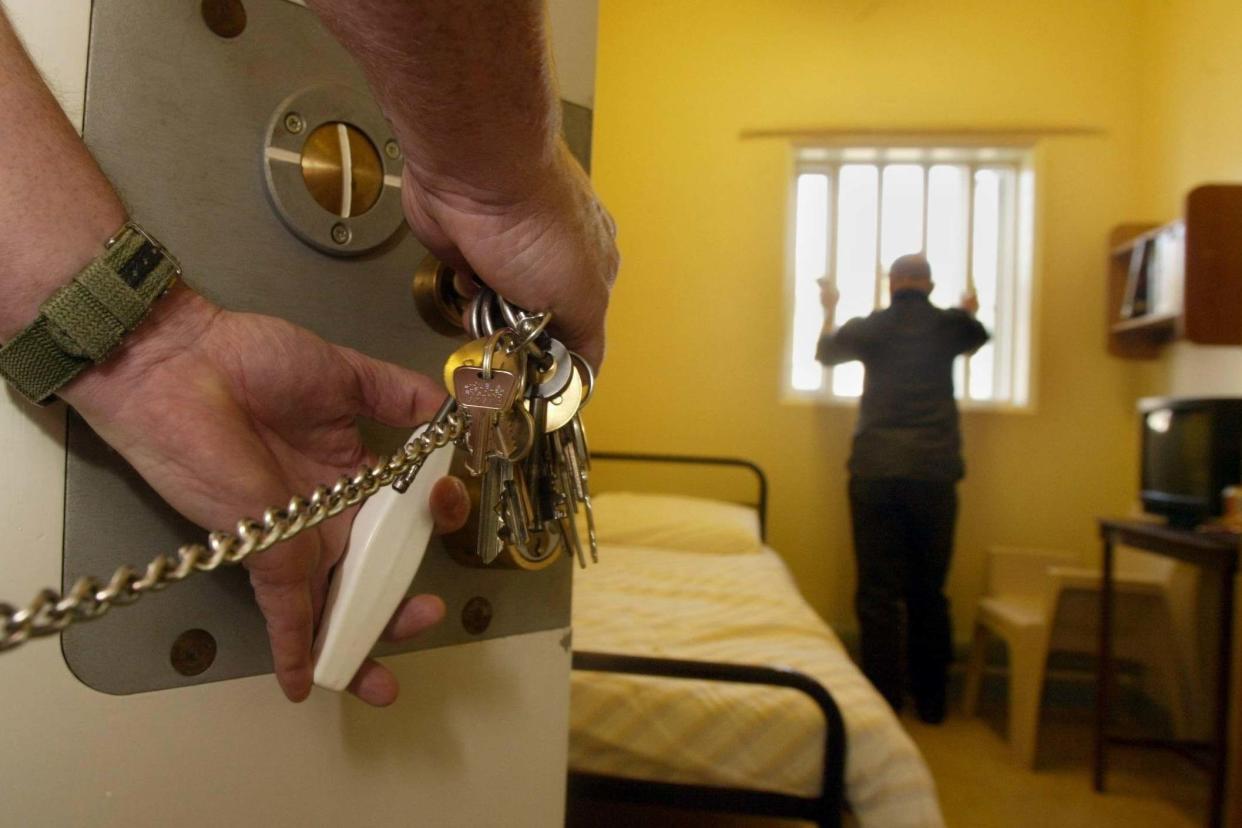 Cramped: many prisoners' time outside their cells has been cut to 30 minutes: PA