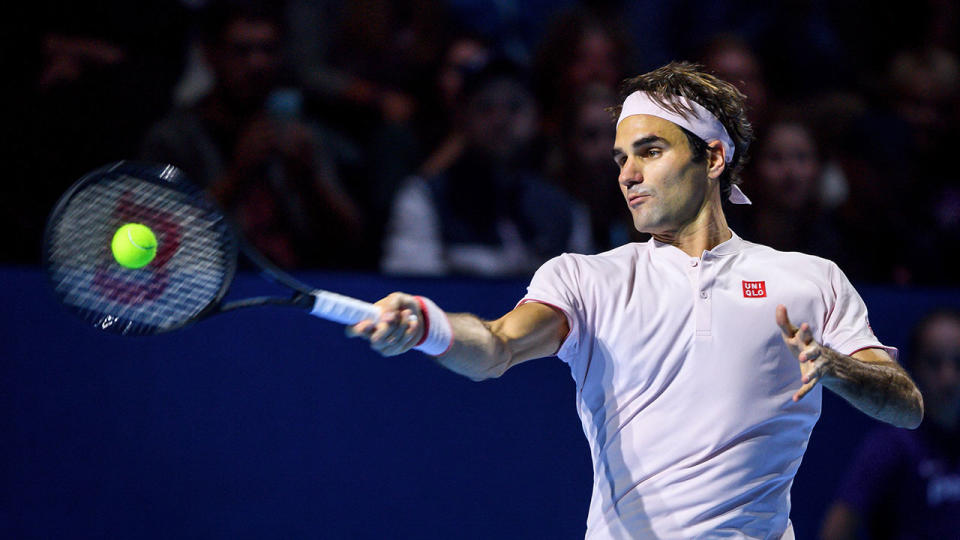 Federer was simply too good for Copil in the final. Pic: Getty