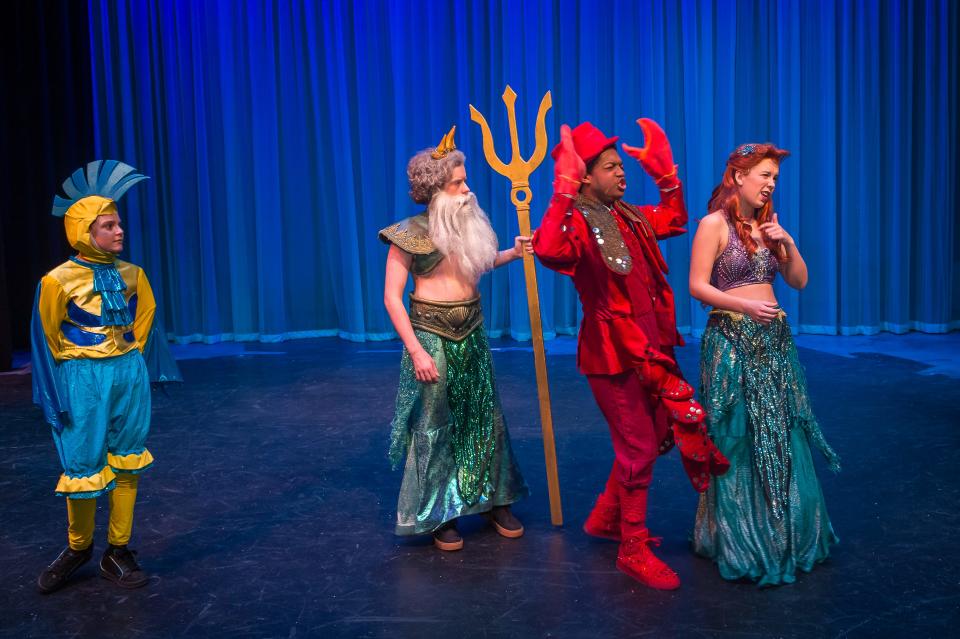 The Amarillo Little Theatre Academy presents "The Little Mermaid" with Atticus Lee as Flounder, Colby Hurt as King Triton, Kameron Wolff as Ariel and Nicholas Shaffer as Sebastian.