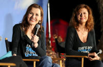 <p>Geena Davis and Susan Sarandon reunite for the <em>Thelma & Louise</em> 30th anniversary drive-in charity screening in Los Angeles.</p>