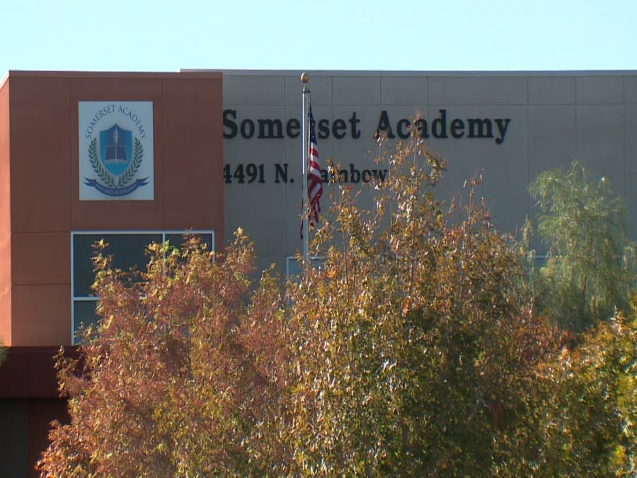 Somerset Academy Lone Mountain increases enhances safety for students getting to and from school. (KLAS)