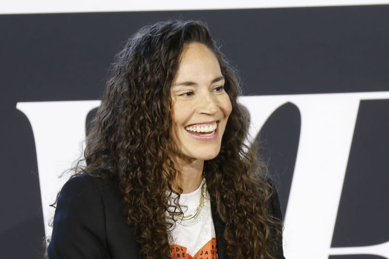 Sue Bird speaks at the Forbes Power Women's Summit on September 14 at Jazz at Lincoln Center in New York City. The WNBA and Olympic legend turns 43 on October 16. File Photo by John Angelillo/UPI