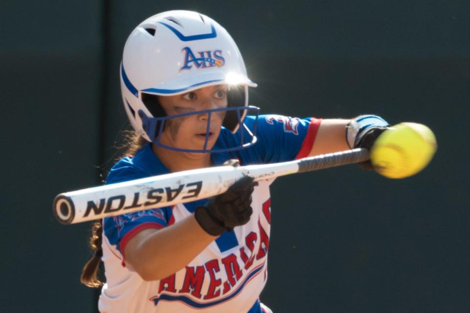 Americas faces off with San Antonio O'Connor in a Class 6A state softball semifinal on Friday, June 3, 2022, at McCombs Field in Austin, Texas.
