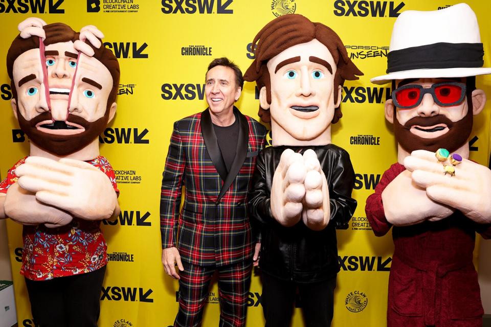 Nicolas Cage attends the premiere of "The Unbearable Weight of Massive Talent" during the 2022 SXSW Conference and Festivals at The Paramount Theatre on March 12, 2022 in Austin, Texas.