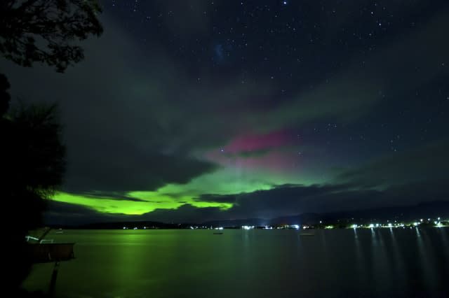 Aurora australis taken from Howden, southern Tasmania.