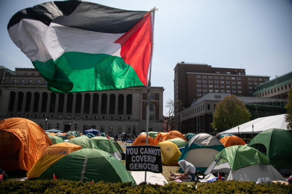 Columbia University denied rumors of lockdowns and mass evictions over its “tent city” protest. Michael Nagle