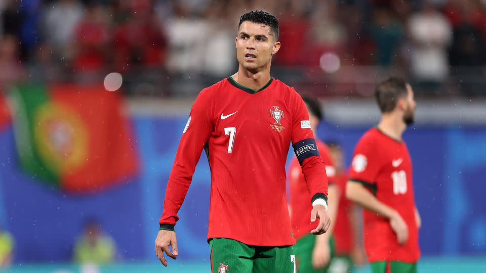 Ronaldo looks on during Portugal's opening match of Euro 2024 against Czech Republic. - Alex Livesey/Getty Images