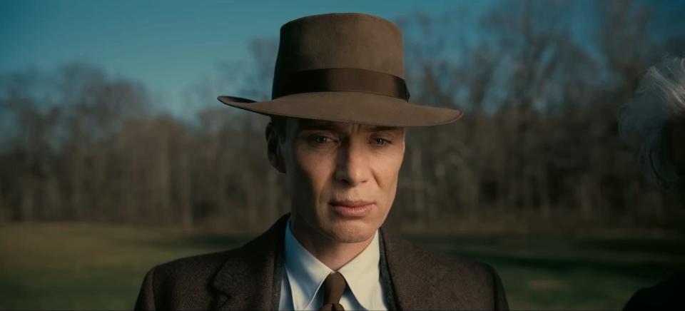 Cillian Murphy as J. Robert Oppenheimer in "Oppenheimer."