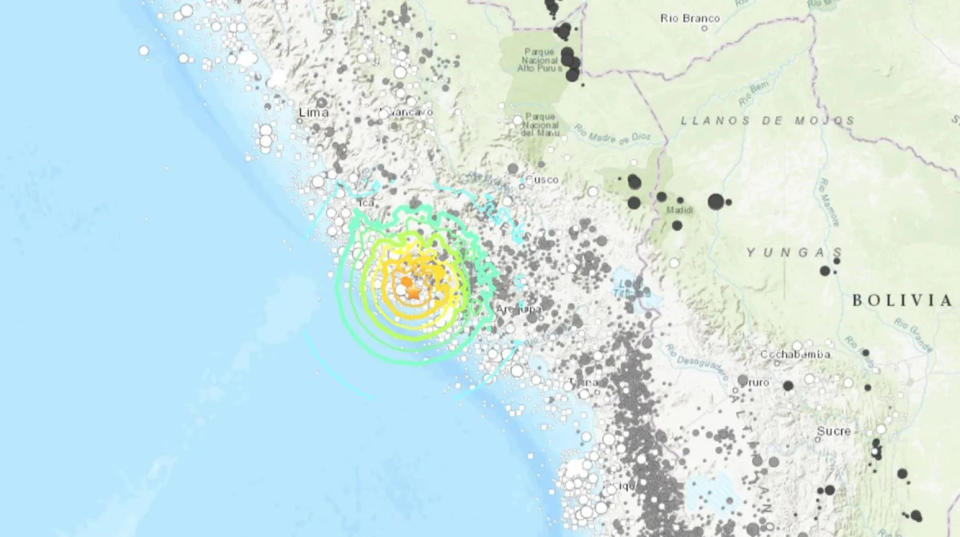 <strong>秘魯中部海岸外海28日發生規模7.2強震，一度發布海嘯警報。（圖／郭鎧紋提供）</strong>