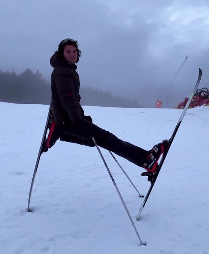 Bosco Blach Martínez-Bordiú esquiando 