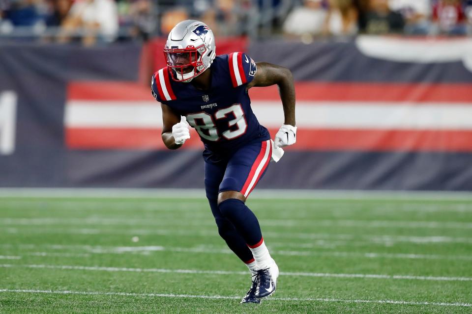 Patriots rookie wide receiver Lil'Jordan Humphrey had an impressive training camp but still failed to make the 53-man roster.