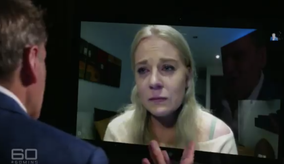 Cassie Sainsbury cried as she told 60 Minutes she has been raped by the man responsible for her drug trafficking attempt. Source: 60 Minutes