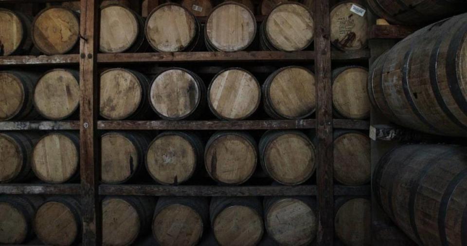 Barrels of whiskey aging at Buffalo Trace distillery in Frankfort. Buffalo Trace has proposed building a new bourbon barrel warehouse complex in Anderson County. But neighbors are fighting to have it moved.