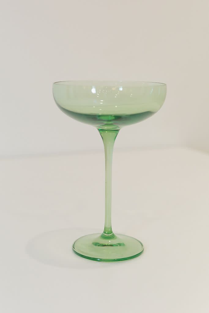 Estelle Colored Glass Champagne Coupe Stemware