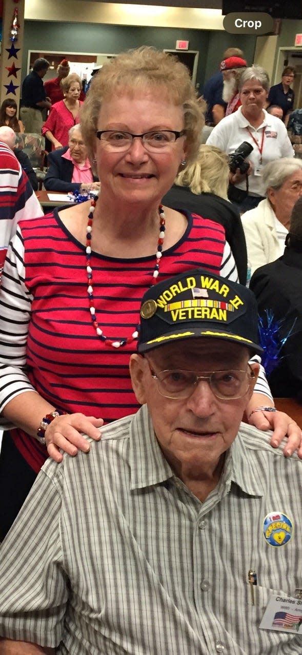Retired teacher Margie Saull of Marion took her father, Charles Sheets, a veteran of World War II, to an Honor Flight at Home ceremony in Florida and decided to bring the program to Ohio.