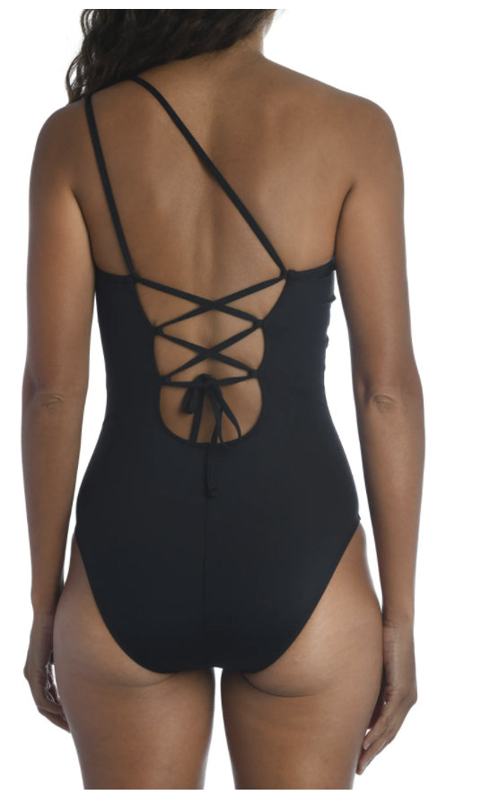 12) One-Shoulder One-Piece Swimsuit