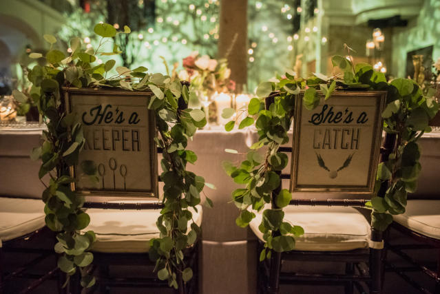 This $65,000 Harry Potter-Themed Wedding Is Insanely Elegant  Harry  potter wedding theme, Harry potter wedding, Harry wedding