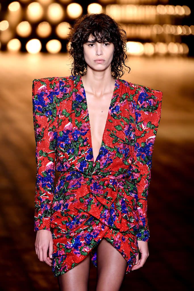 <p>The <a rel="nofollow noopener" href="https://www.crfashionbook.com/fashion/a9968533/saint-laurent-new-collection-2017-carine-roitfeld/" target="_blank" data-ylk="slk:Saint Laurent;elm:context_link;itc:0;sec:content-canvas" class="link ">Saint Laurent</a> beauty looks coupled <a rel="nofollow noopener" href="https://www.crfashionbook.com/fashion/g18922627/saint-laurent-paris-fashion-week-fall-winter-2018/?slide=87" target="_blank" data-ylk="slk:damp skin with dewy ringlets;elm:context_link;itc:0;sec:content-canvas" class="link ">damp skin with dewy ringlets</a>, rekindling flashbacks to <a rel="nofollow noopener" href="https://www.crfashionbook.com/fashion/a19459875/the-giuseppe-zanotti-x-faith-connexion-shoe-that-you-must-see/" target="_blank" data-ylk="slk:Flashdance;elm:context_link;itc:0;sec:content-canvas" class="link "><em>Flashdance</em> </a>. <em>CR</em> recommends the following products for hydrated corkscrew curls, reminiscent of Jennifer Beals’ iconic ‘do.</p>