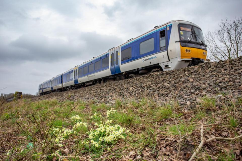 Oxford Mail: A Chiltern Railways train near Denham in Buckinghamshire