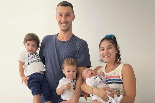 Alex Brovarnik/Instagram Loren and Alex Brovarnik with their children