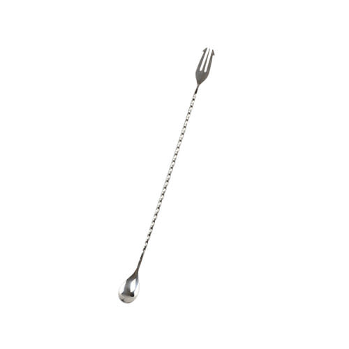 <p><a href="https://www.mtckitchen.com/stainless-steel-trident-and-twisted-bar-spoon-37cm-14-6/" rel="nofollow noopener" target="_blank" data-ylk="slk:Shop Now;elm:context_link;itc:0;sec:content-canvas" class="link ">Shop Now</a></p><p>Trident and Twisted Bar Spoon Stirrer in Japanese Stainless Steel</p><p>$30.00</p><p>mtckitchen.com</p>