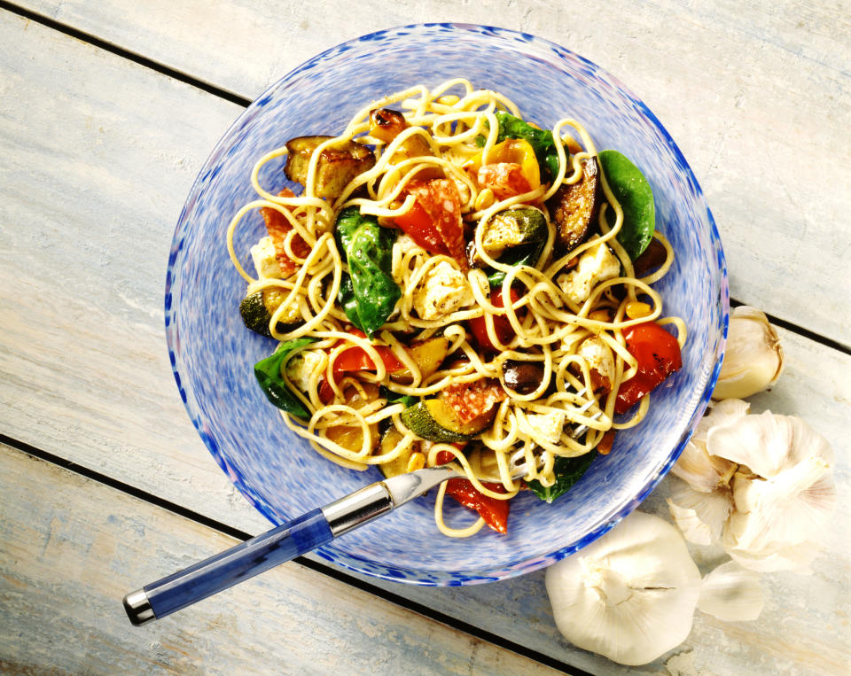 Spaghetti with Roasted Zucchini