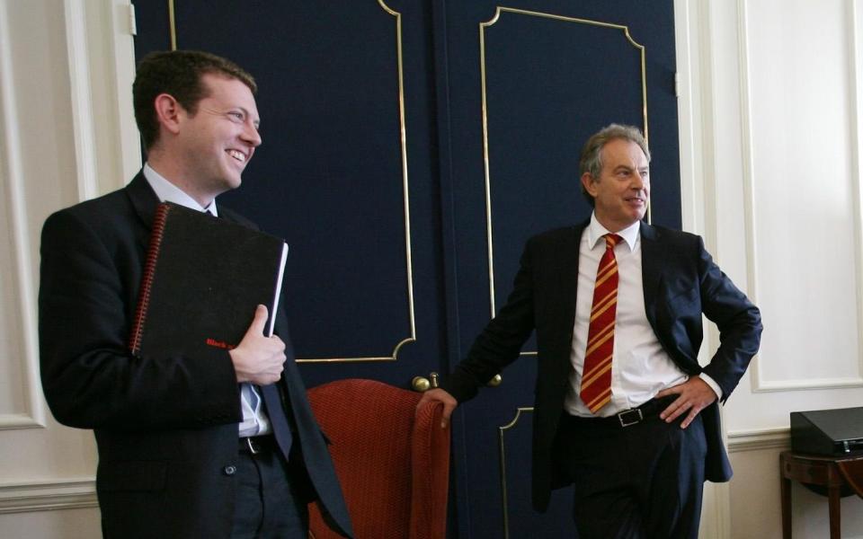 Doyle, left, with former Prime Minister Tony Blair in 2007