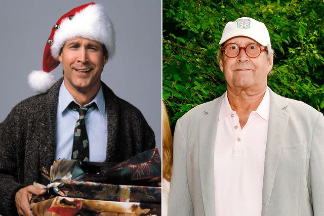 <p>THA/Shutterstock; Zach Hilty/BFA.com/Shutterstock</p> Chevy Chase then and now