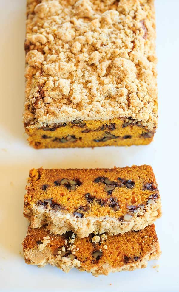 <strong>Get the <a href="http://www.browneyedbaker.com/pumpkin-crumb-bread/" target="_blank">Pumpkin Bread with Cinnamon-Maple Walnuts and Crumb Topping recipe</a> from Brown Eyed Baker</strong>
